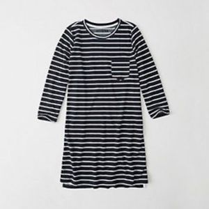Like New Abercrombie Navy Stripe Dress